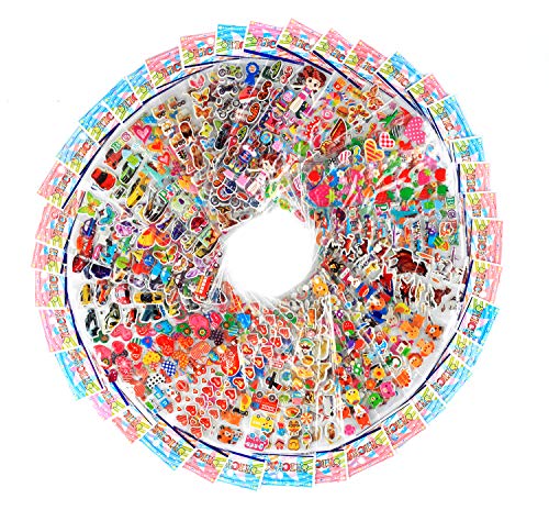 35 Different Sheets 3D Puffy Stickers Kids Stickers (850+) for Teacher, Students, Kids Scrapbooking,Including Animals, Smiley Faces, Cars,Numbers，Letters, Love，Plant and More