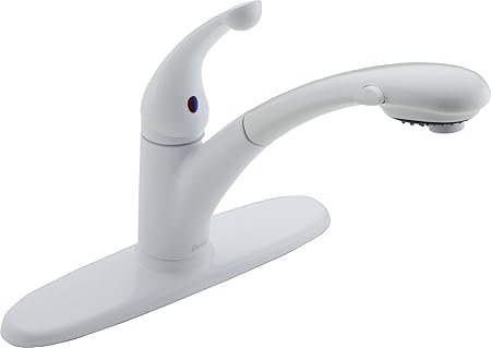 Delta Faucet Signature Single Handle Kitchen Sink Faucet With Pull