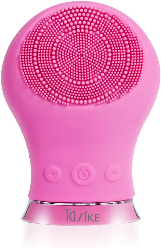 TALIKE Waterproof Facial Cleansing Brush IPX7 Mini Pro-Aging Electrical Sonic Face Exfoliator Deep Cleansing Rechargeable