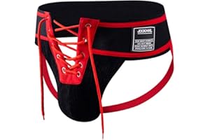 JOCKMAIL Men's Briefs Jock Strap Athletic Supporter Wide Belt Comfortable Men Sport Underwear Briefs for Gym Sport