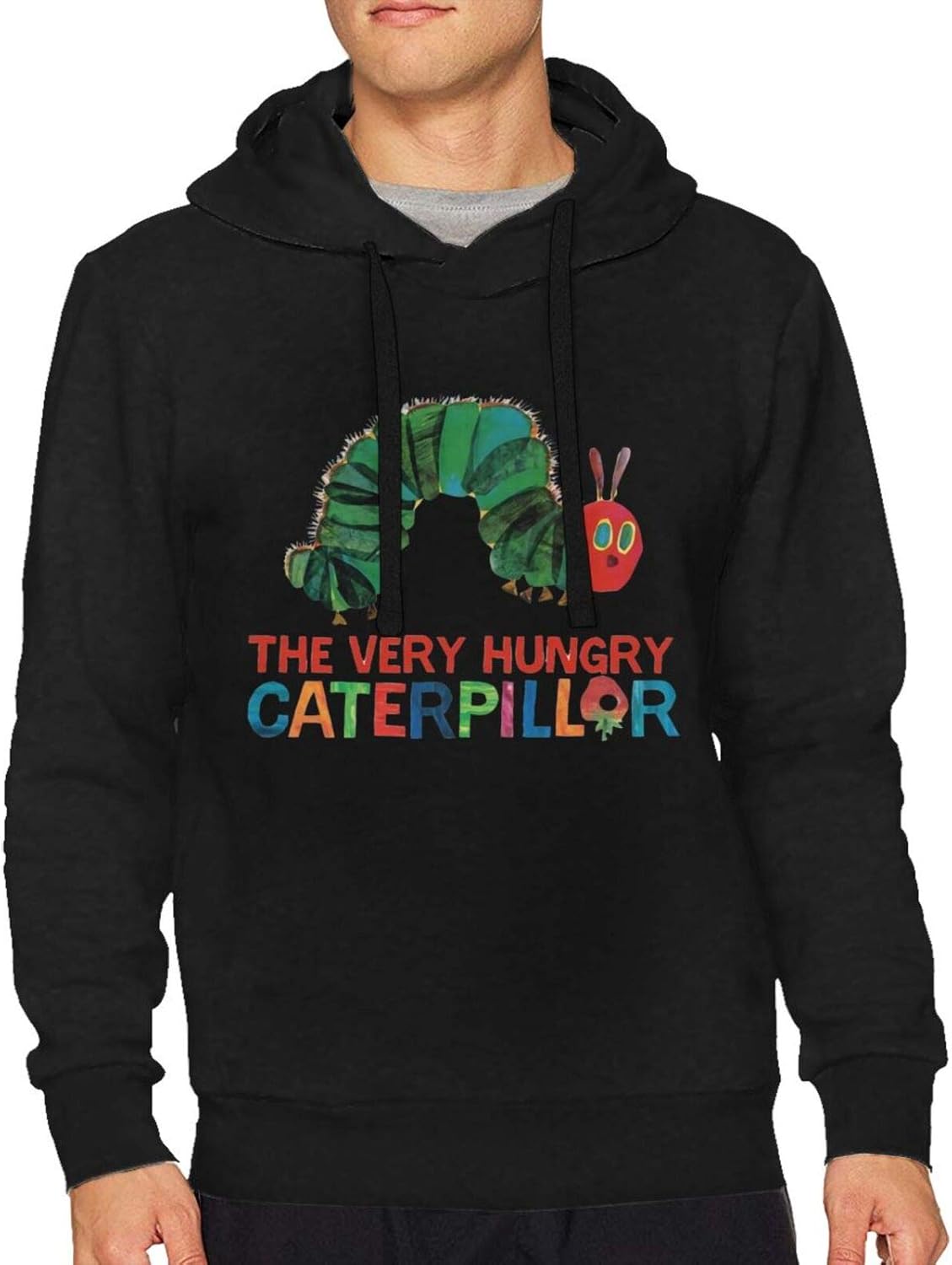 The Very Hungry Caterpillar Men's Long Sleeve Sweatshirt Novelty Drawstring Pullover