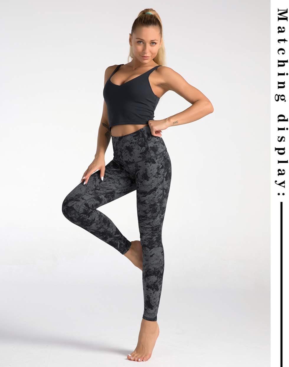 Dragon Fit Compression Yoga Pants Power Stretch Workout Leggings with High Waist Tummy Control: Clothing