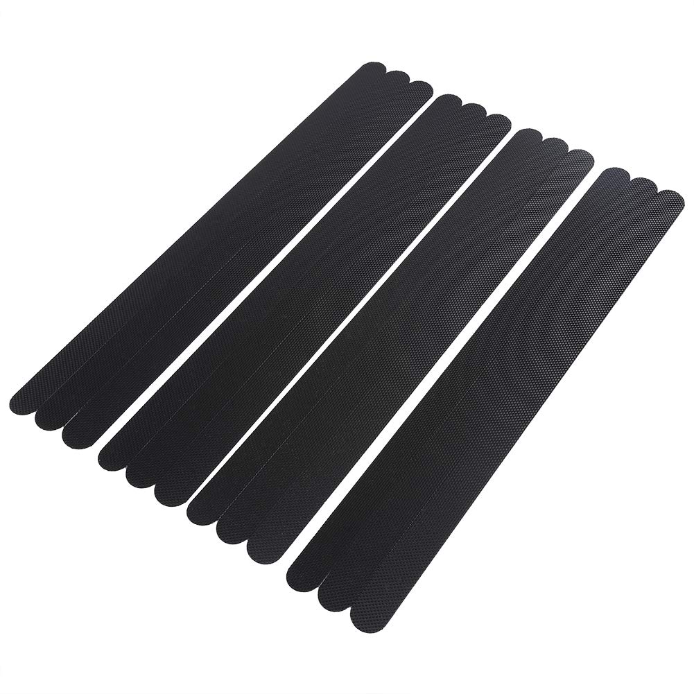 Anti-Slip Sticker Rubber Bathroom Tape Ladder Belt Floor Strip Waterproof Glue Shower Bar Pedal Non-Slip Self-Adhesive Surface for Stairs Kitchen Living Room(Black)