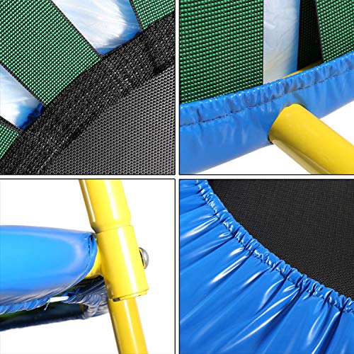 ANCHEER-Trampolin-Kinder-36-Inch-Mini-Trampolin-fuer-DrinnenKlappbar-Fitness-Kindertrampolin-IndoorKind-Minitrampolin-mit-Haltegriffmit-Haltegriff-Belastung-Bis-75kg