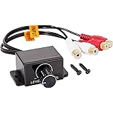 NuIth Universal Car Amplifier RCA Level Controller, Car Audio Bass Control Knob, High Quality Sub Amp Volume Control Cable for Car, Motorcycle, Speakers, Home Theater