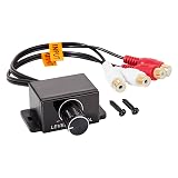 NuIth Universal Car Amplifier RCA Level Controller, Car Audio Bass Control Knob, Sub Amp Volume Control Cable for Car, Motorcycle, Speakers, Home Theater