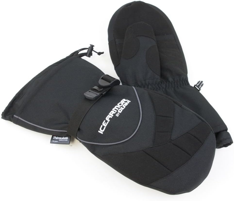 ICEARMORby Clam Extreme Mitt, Thinsulate Insulation, Black