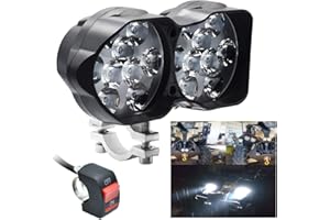 Motorcycle Driving Lights DC9-85V 3000LM Super Bright 18SMD Chips Sport Lights Waterproof for Cars ATV Bike Yamaha UTV Truck 