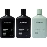 Blind Barber Stay Handsome Shower Set - Includes Lemongrass Tea Shampoo, Conditioner, and Body Wash - Hair and Body Care Set for Men