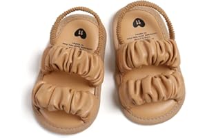 QWZban Infant Baby Boys Girls Summer Sandals Party Wedding Dress Flats Shoes Newborn Crib Shoes First Walkers Prewalkers 0-18 months