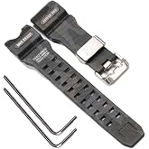 Resin Watch Accessories Compatible with Casio GWG-1000 GWG1000 Mudmaster Men's Strap Sport Waterproof Replacement Bracelet