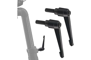 AQDD Exercise Bike Seat an Handle Height bar Adjustment Lever for Peloton Bike Replacement Parts, Adjustable Alloy L-Handle Accessories -2 Pack