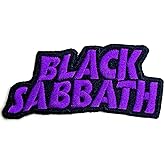 Black Sabbath Patch Cut Out Wavy Band Logo Official Size One Size