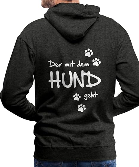 Sport Kapuzenpullis Sweatshirts Die Mit Den Hunden Geht Gassi Hunde Spruch Unisex Hoodie Kleidung Accessoires Bailek Com