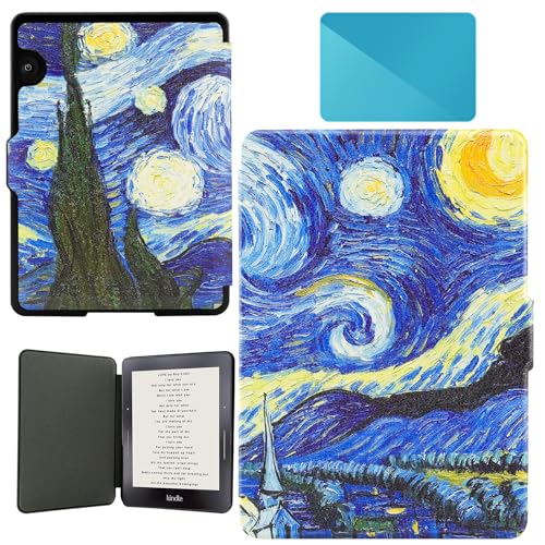 Smart Case Compatible with Kindle Voyage (2014 Release), Includes a Screen Protector - Premium PU Leather Cover with Auto Sleep/Wake