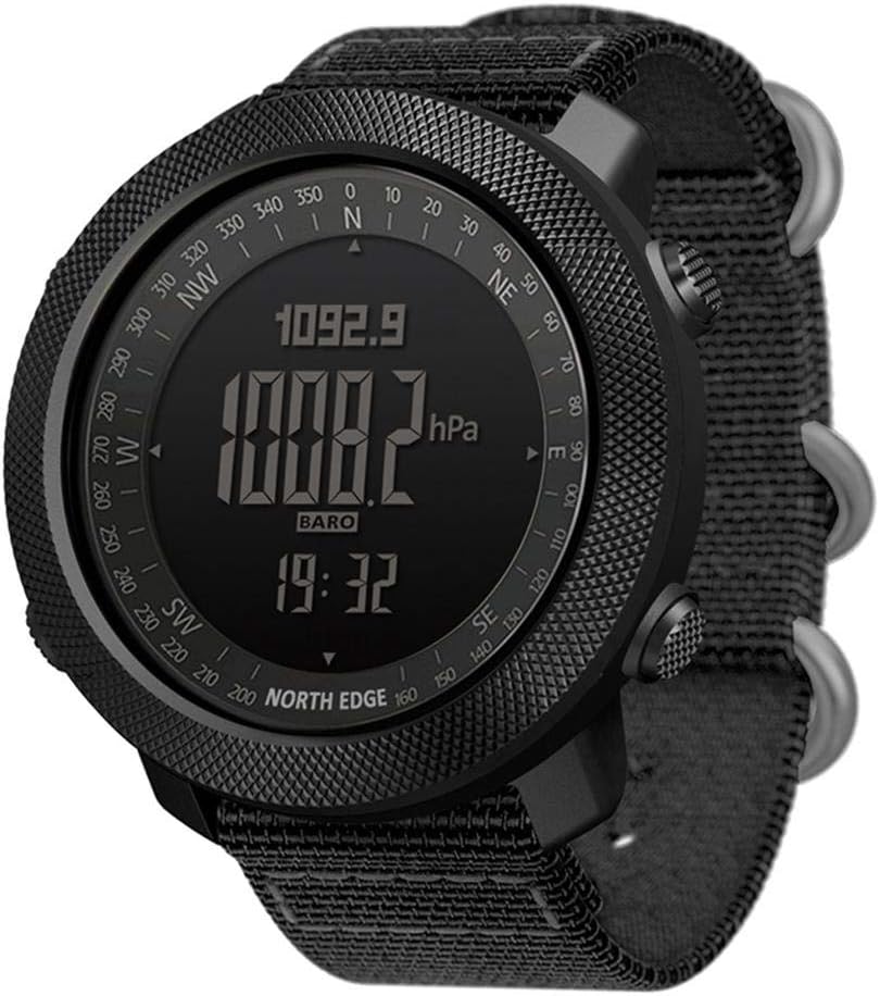 FancylandFancylande Men's Smart Watch Sports Outdoor Waterproof Military Wrist Watch Date Tactics LED Alarm clock Smart Watches Altimeter Barometer Compass Waterproof