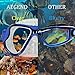 aegend Dive Mask Only Adult Diving Dive Mask Tempered Glass Lenses for Safety Anti Fog UV Protection Swim Mask with Free Protection Case