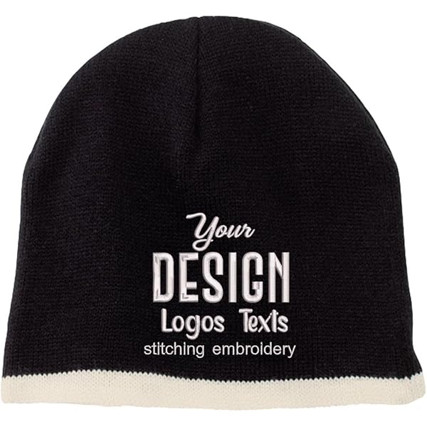 Peerless Skull Knit Beanie - Custom Embroidery Option For Text Or Logo, One Size Fits Most - View #7