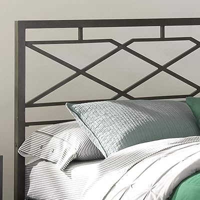 Buy Eluxurysupply Metal Bed Frame Geometric Style Folding Bed Frame Easy Assembly With Headboard And Footboard Sturdy Steel Construction Bed Base Queen Size Online In Indonesia B0844gxsm3