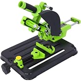 Angle Grinder Stand, Adjustable Grinder Holder for Mini Angle Grinder and Bench Grinder, for 100 115 125mm Tools, Cutting Stand with Pull Rod (100-125 mm)