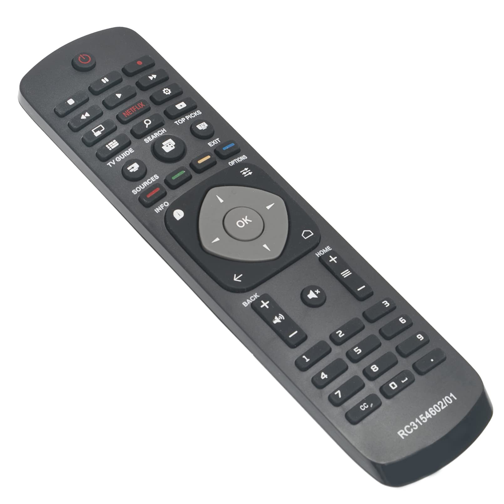 ALLIMITY RC3154602/01 Remote Control Replace fit for Philips TV 48PFH5500 55PFH5500 55PUK6400 50PUK6400 40PFK6560 40PFK6580 48PFT5500 40PFT6510 40PFH6550 55PFH6550 50PFH6550