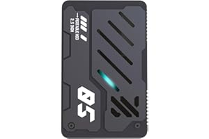 Zktfyshk Fast Speed Hard Drive External Solid Disk Drive USB Type C Aluminum Shockproof Thin 200g Multiple Storage Option