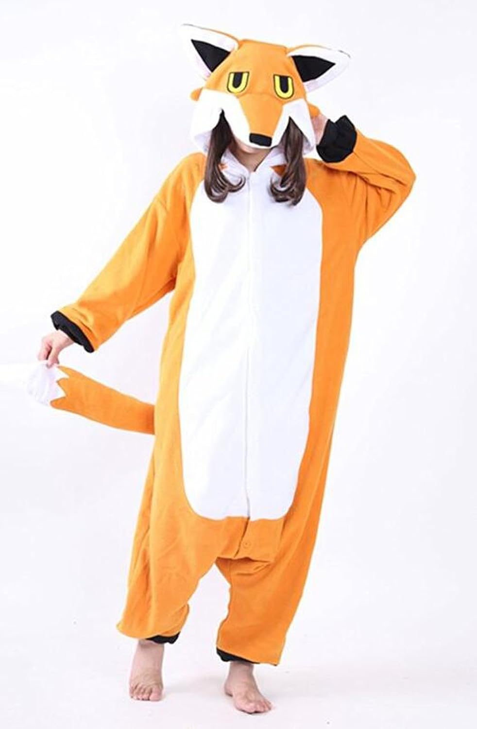 Adult Unisex Orange Fox Onesies Pyjamas Costumes Medium Amazon.ca