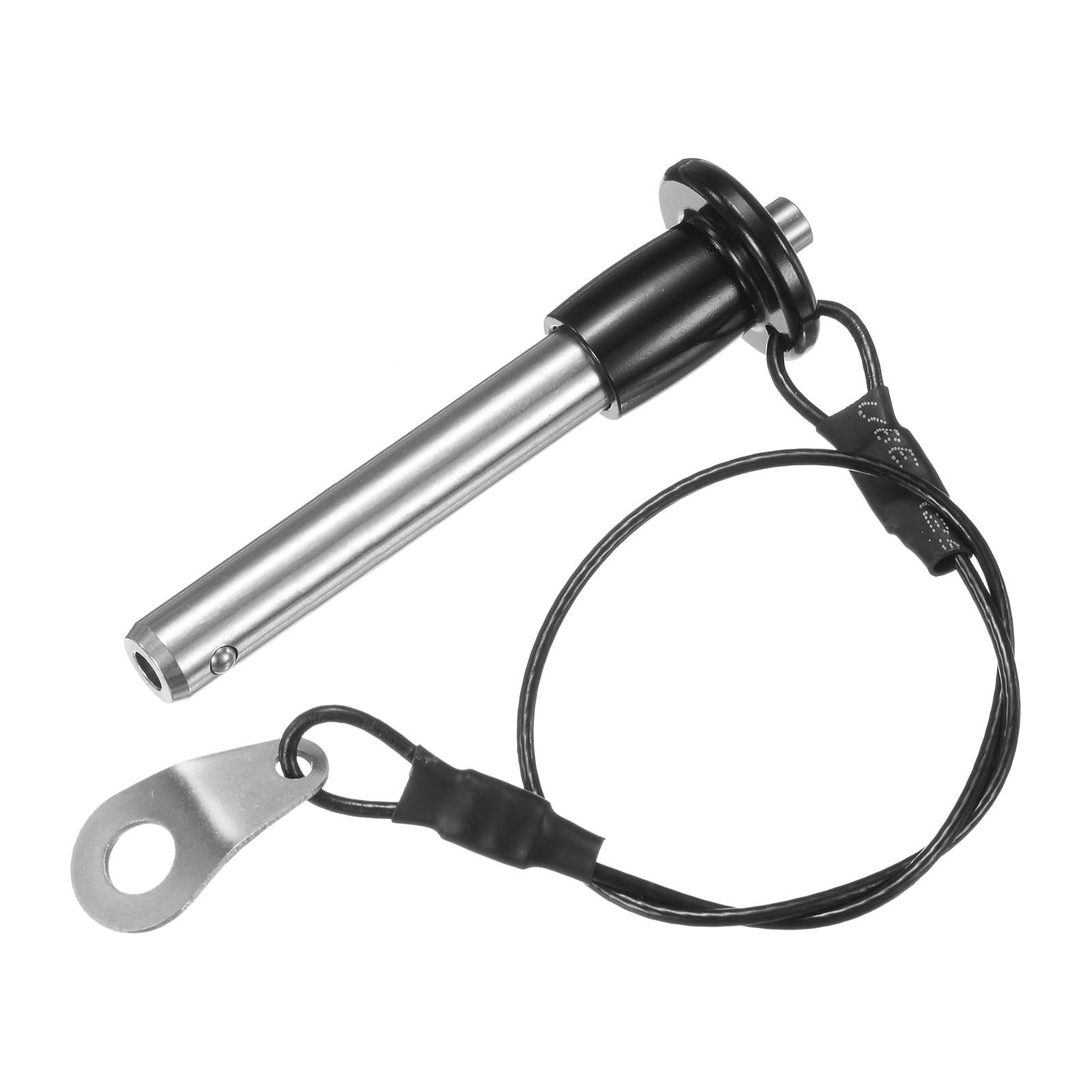 M METERXITY Push-Button Ball Locking Pin, 5/16" [8mm] Dia., 1-5/8 [41mm] Usage Length Quick Release Lock Pins W Lanyard Cable for Speaker/Aviation/Gym/Machine [304 Stainless Steel]