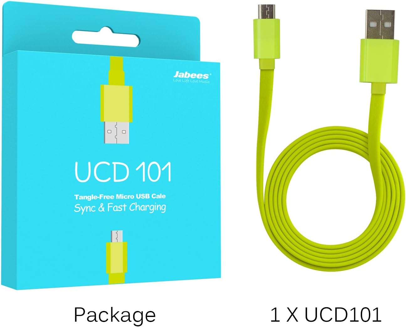 Jabees USB 2.0 - Premium Micro-USB to USB Cable (3 Feet) High-Speed