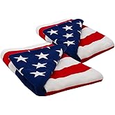 Eternal Living Beach Collection American Flag Soft Towel 40”x60” (Large, Beach Towel Set of 2)