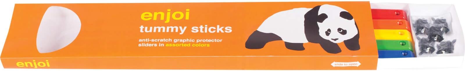 Enjoi Skateboards 10 Pack (5 Pairs) Spectrum Tummy Sticks Assorted Colors Skateboard Board Rails