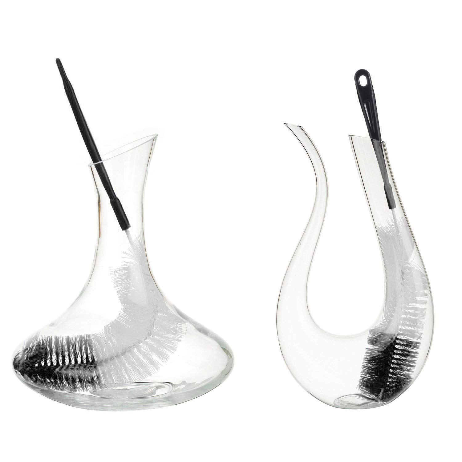 ALINK 16 inch Extra Long Black Bottle Cleaning Brush Cleaner for Washing Narrow Neck Beer/Wine/Thermos, Sport Well/Brewing Bottles/Hummingbird Feeder