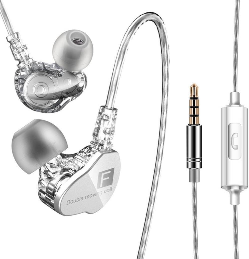 Insaneness New 2018 QKZ CK9 in Ear Headphone Ear Earphone Stereo Race Sport Headset (White)