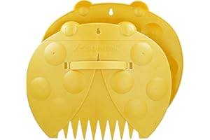 GardenHOME Leaf Scoops Garden and Yard Hand Rakes Leaf Claws with Adjustable Handles - Large Sized Multi-use for Leaves, Lawn and Trash Pick-Up ,Yellow