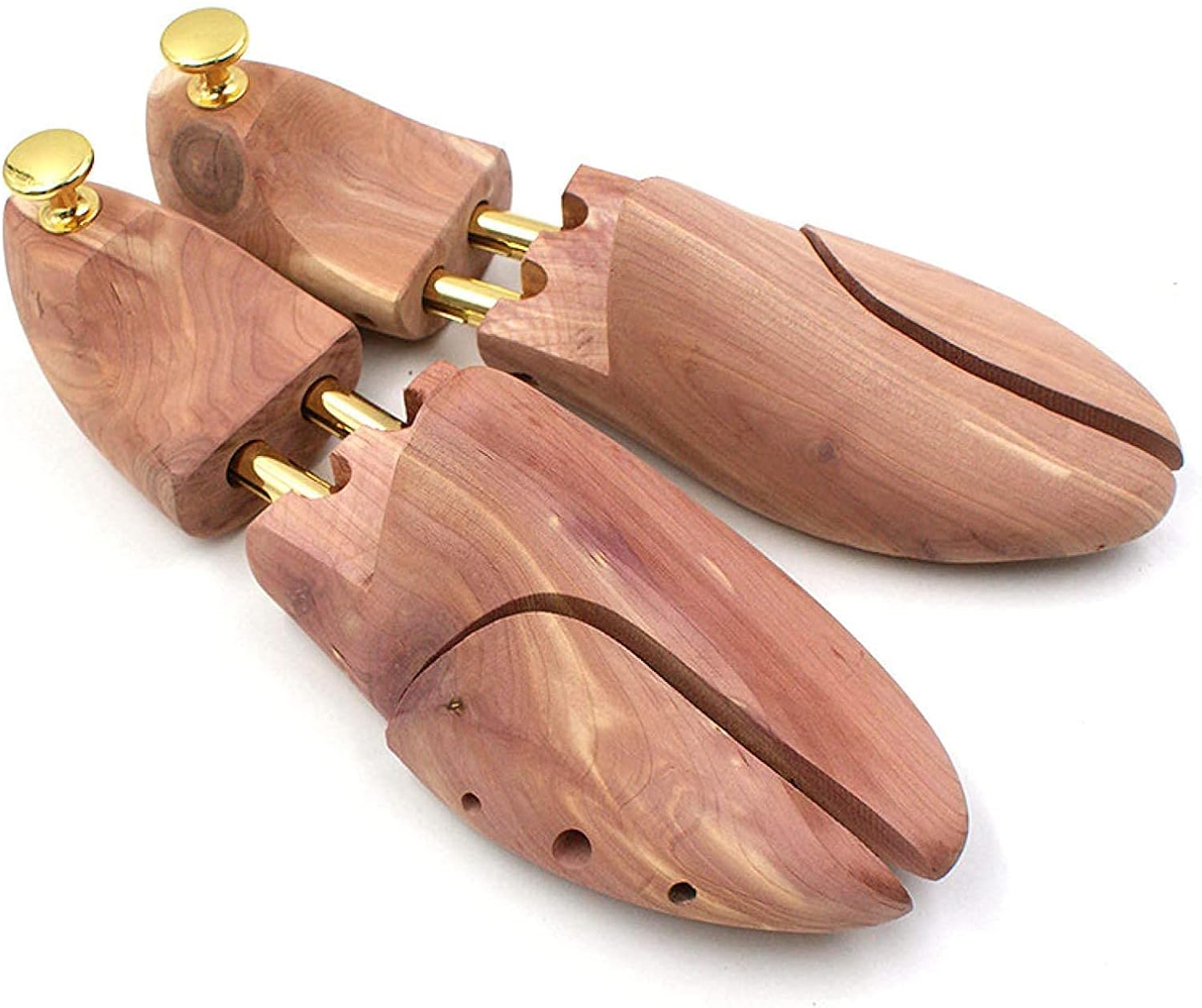 Yongqin Shoe Tree Stretcher 2Pack Real Cedar Wood Shoe Trees For Men