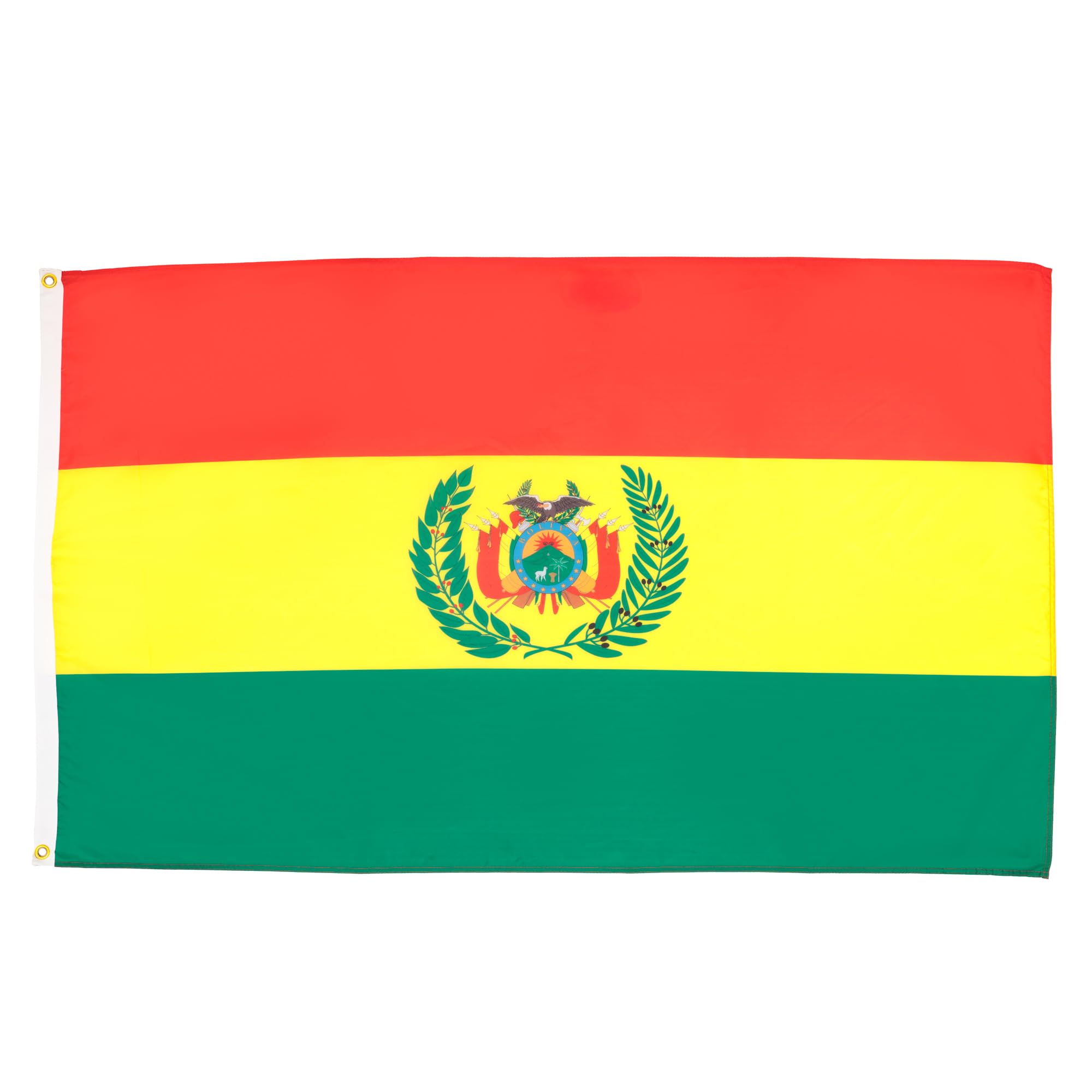 AZ FLAG - Bolivia Flag - 2x3 Ft - Light Polyester Bolivian Banner with Two Brass Eyelets - Fade Resistant - Vivid Colors - 2' x 3' Feet - 90x60 Cm — image 1