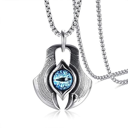 Anhanger Halskette Schmuck Mann Punk Retro Das Auge Der Anhanger Halskette Fur Manner Frauen Punk Turkische Halskette Schmuck Amazon De Sport Freizeit
