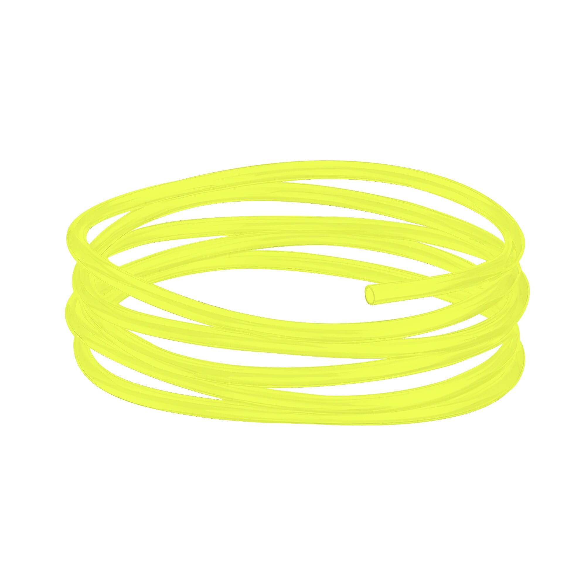 Aquarium Airline Tubing 5m Colorful Air Pump Rubber Hose Pipe Tube for Fish Tank Yellow Green Red Blue Black (Yellow)