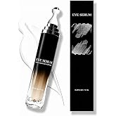 Eye Cream with 360&deg; Roller, Anti Aging Treatment for Wrinkles &amp; Fine Lines, Caffeine Under Eye Serum for Dark Circles &amp; Puffiness, Retinol Peptides, 0.23 fl oz
