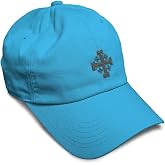 Custom Soft Baseball Cap Jerusalem Cross Crusader Jesus Christ God | Embroidered Men &amp; Women 100% cotton, adjustable buckle closure. Low-profile dad hat, soft &amp; breathable Christian Hats