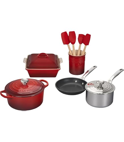 Amazon.com: Le Creuset Mixed Material Cookware Set, 12pc