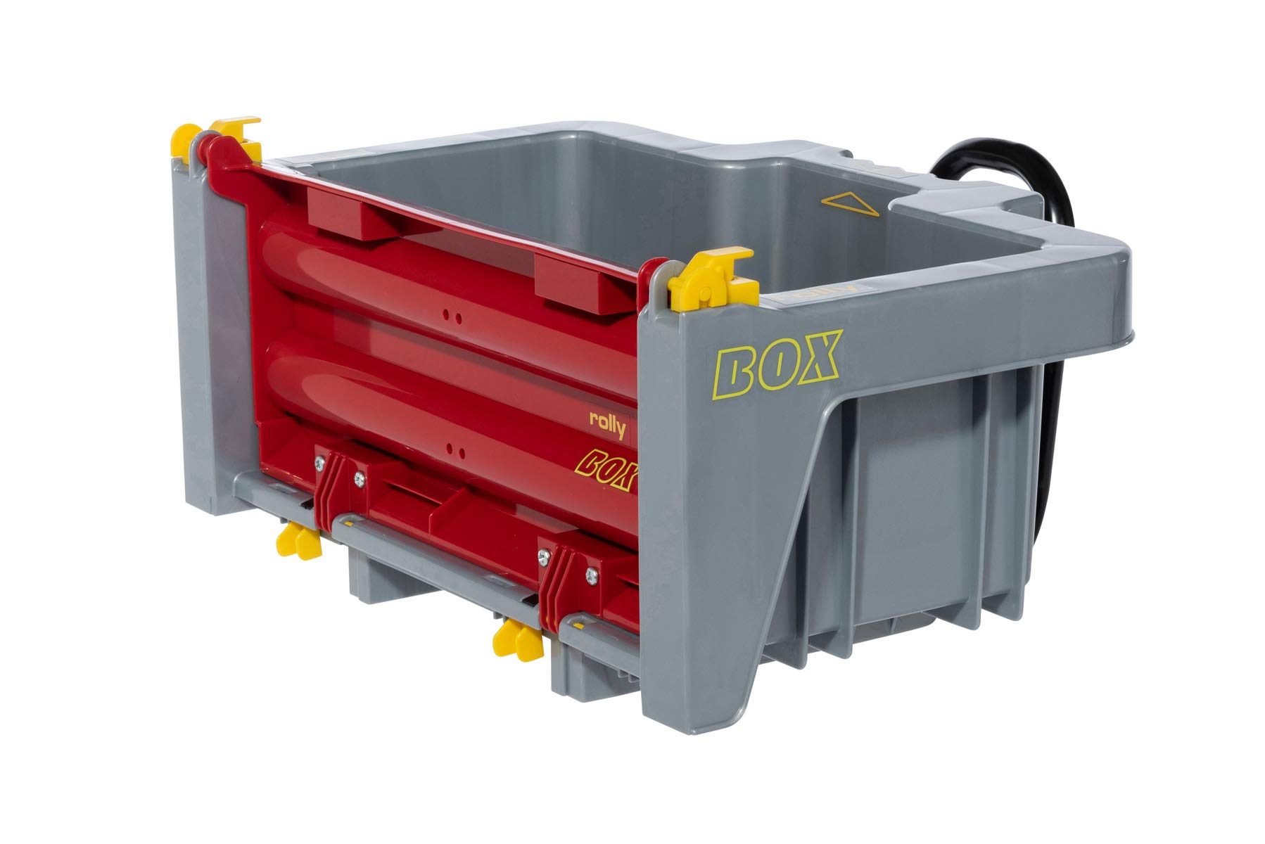 Rolly Toys RollyToys RollyBox 408948 Tractor Trailer (Tilt Function, Grey/Red, for Children from 3 to 10 Years for Children Tractors)