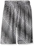 STX Boys' Athletic Short, TQ40-White/Black Print, 10/12