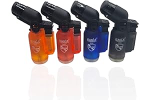 Eagle Torch Lighters Asst Clear Colors 4pack Deal