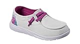 REEF Girls Cushion Coast Shoe, White Hibiscus, 3