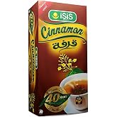 bonballoon 1 Pack Isis Cinnamon Tea Bag Premium Natural Drink Herbal Chai Egyptian Arab Egypt Tea Flower Herbals Herb Spice Herbs No Gmo No Additives Kosher Halal (20 Tea Bags) قرفه ايزيس حلال