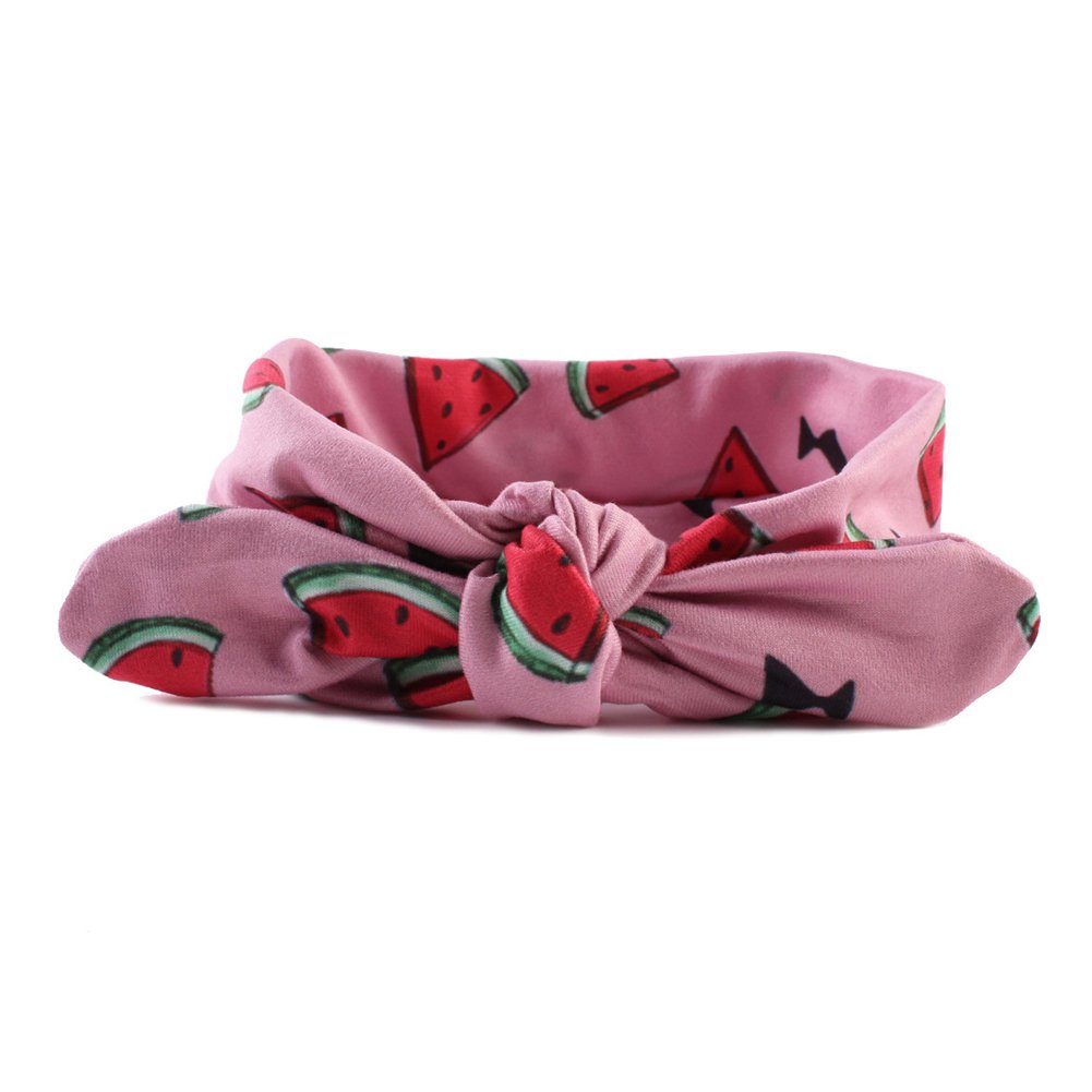 rrimin baby girl's cotton knotted adjustable hairband (multicolour) - pack of 6