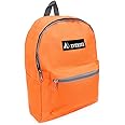 Everest Basic Backpack, Orange, One Size