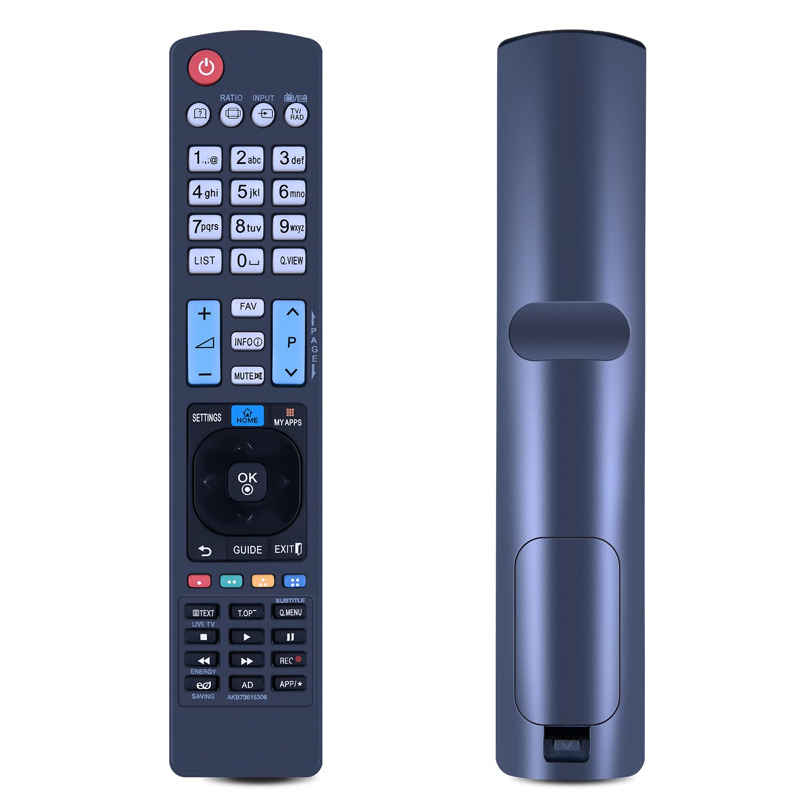 AKB73615306 Replacement Remote Control for LG LED LCD TV Compatible with 65LM621S 65LM621T 65LM621S 65LM621T 32LM640S 32LM640T 42LM640S 42LM640T 47LM640S 47LM640T 55LM640S 55LM640T 60LM645S