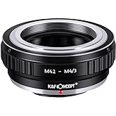 K&F Concept M42 Lens to Micro 4/3 Lens Adapter,M42 Screw Mount to Micro Four Thirds M43 MFT Fits for Olympus PE, Panasonic Lu